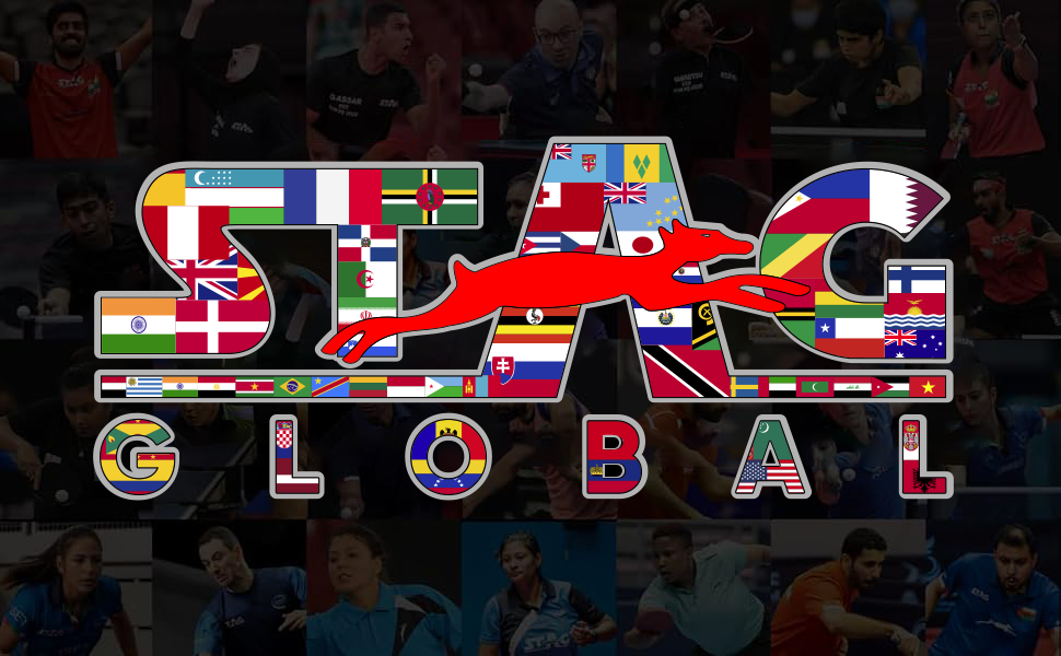 STAG GLOBAL 2 Star Table Tennis Racket | 190 Grams | Beginner | Ergonomic Handle & Grip | High Spin & Control