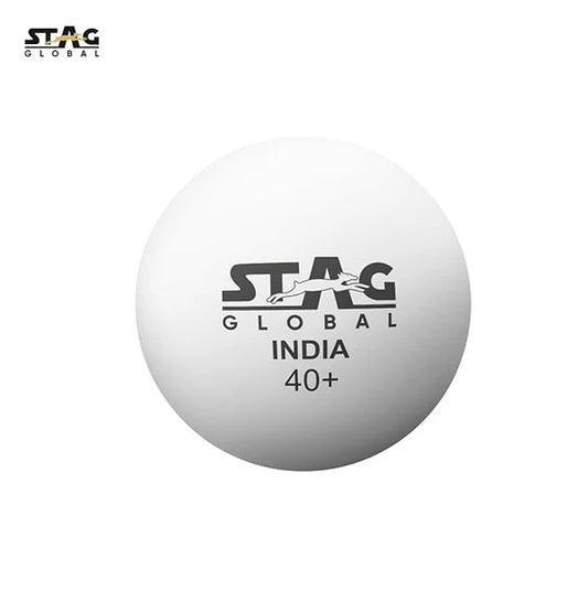 Stag Global Seam Plastic Table Tennis Ball White Available Pack Of 6