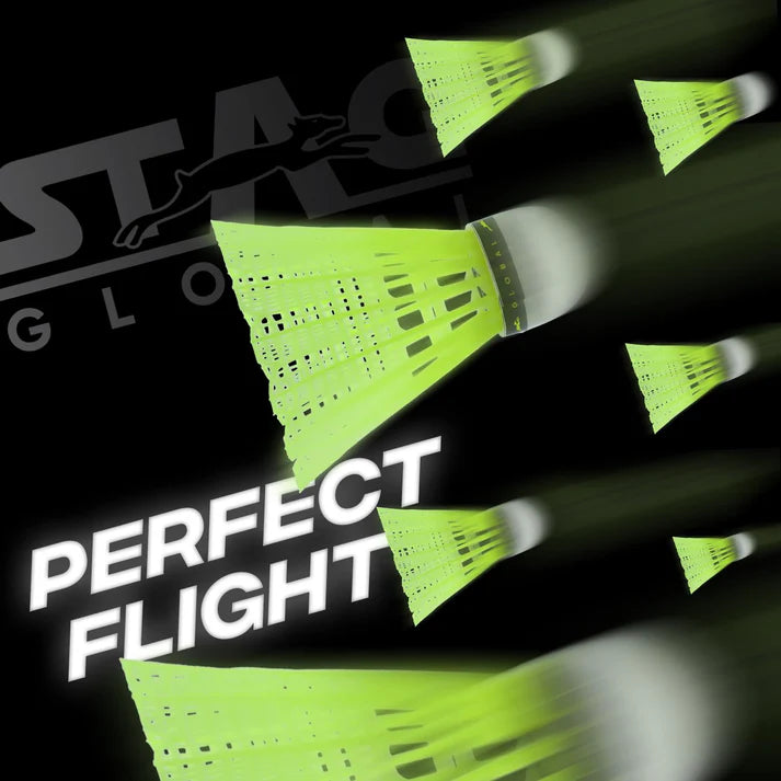 STAG GLOBAL 10 Nylon Shuttlecock For Beginners || Box 1 || (Pack of 10)