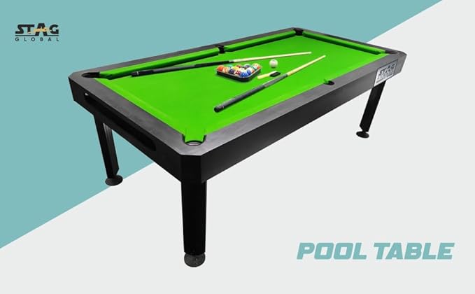 STAG GLOBAL Pool Table || 4 feet x 8 feet || Professional Pool Table || Wooden Table