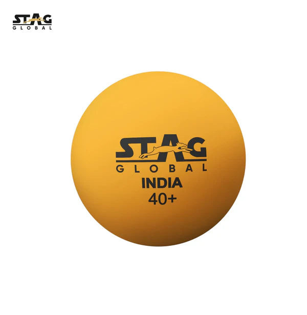 Stag Global Seam Plastic Table Tennis Ball Orange Available Pack Of 6