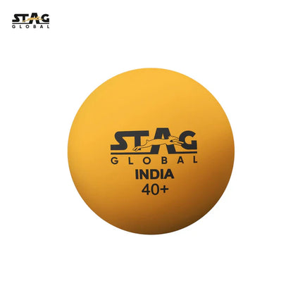 Stag Global Seam Plastic Table Tennis Ball Orange Available Pack Of 6