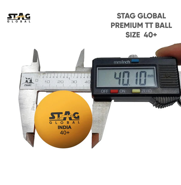 Stag Global Seam Plastic Table Tennis Ball Orange Available Pack Of 6