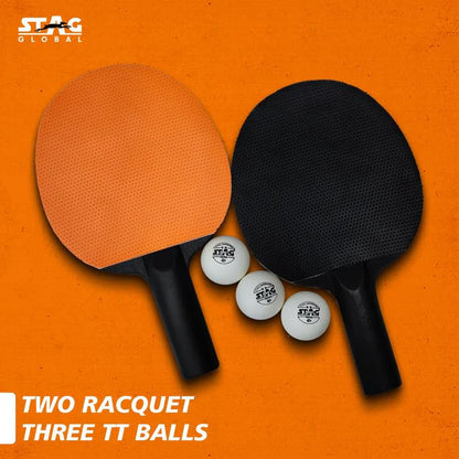 STAG Global Series 2 Table Tennis Playset (2 Racquets & 3 Balls)