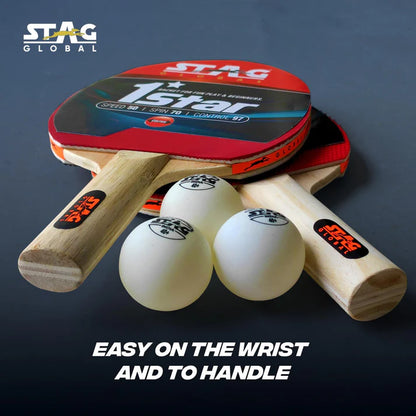 Stag Global 1 Star Blister (2 Racket with 3 Balls)