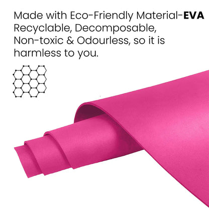 Stag Yoga Mantra Asana Pink Mat With Strap, 6MM Thickness