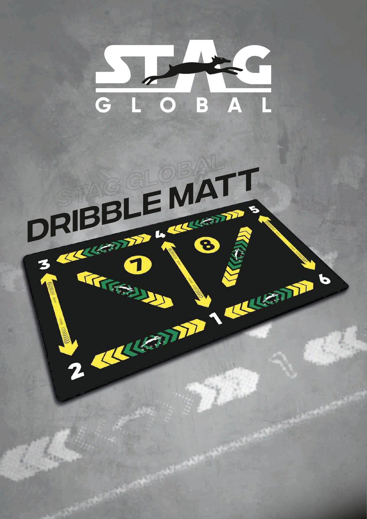 Stag Global Football Dribble Mat