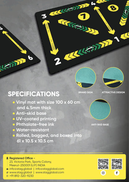 Stag Global Football Dribble Mat