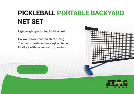 Stag Global Pickleball Portable Backyard Net set