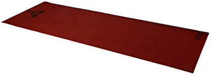 Stag Yoga Mantra Plain Red Mat With Strap, 6MM Thickness